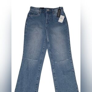 Blue Women's High-Rise Straight Leg Jeans - BlankNYC NWT FRIM NORDSTROMS